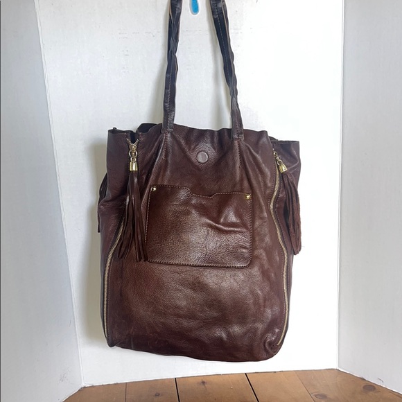 ☀️SALE☀️Vintage Pebbled Leather Tote Bag - Picture 3 of 13